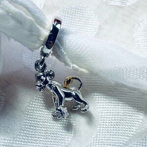 🦁✨ NWOT Simba Charm – The Lion King, 925 Sterling Silver 💛